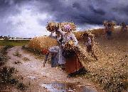 Georges Laugee A l'Approche du Grain oil painting artist